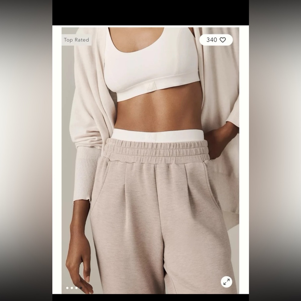 Varley The Rolled Cuff Pants in Taupe Marl size Large - Picture 4 of 12